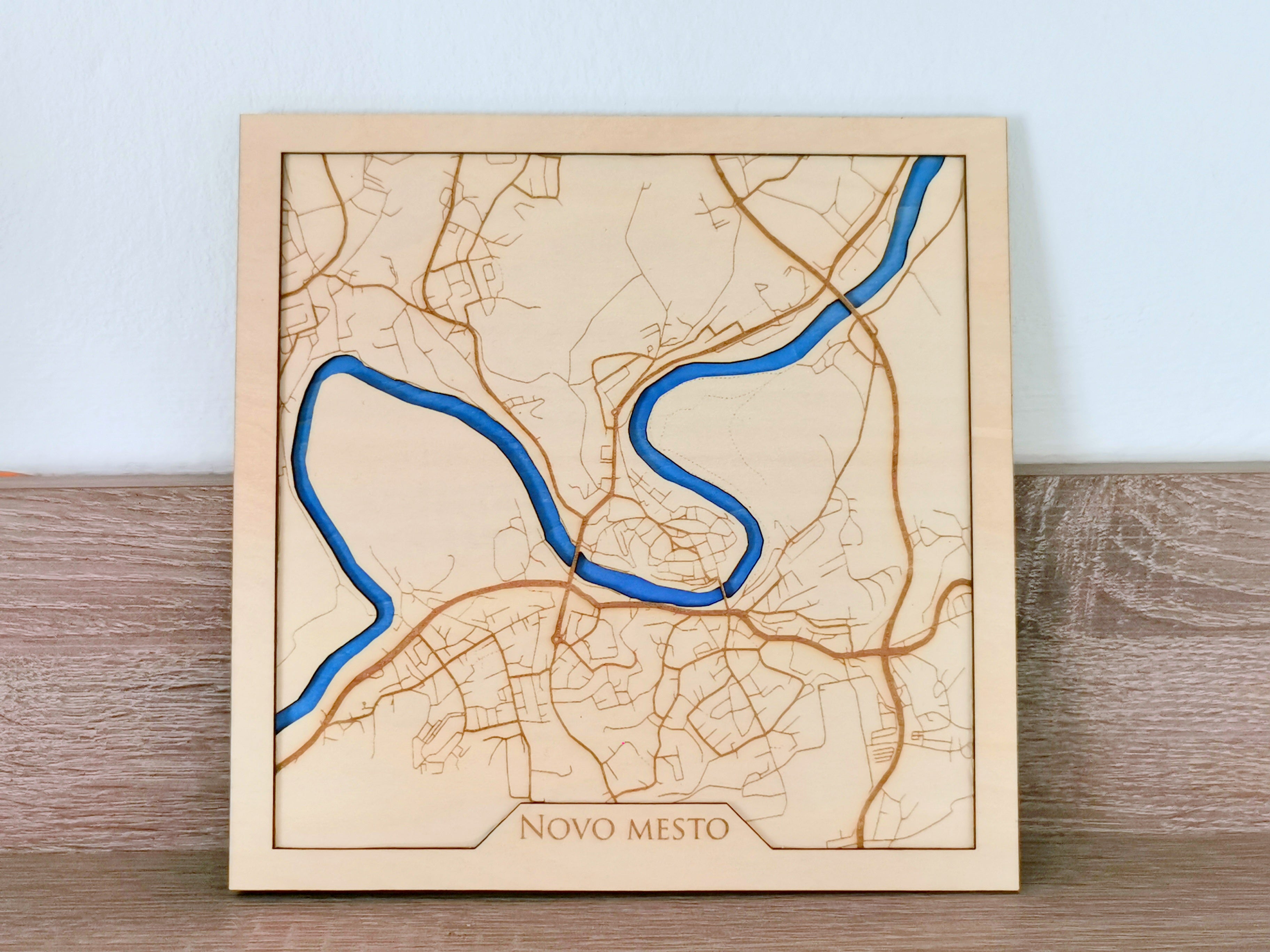 Gravirani zemljevid Novega mesta