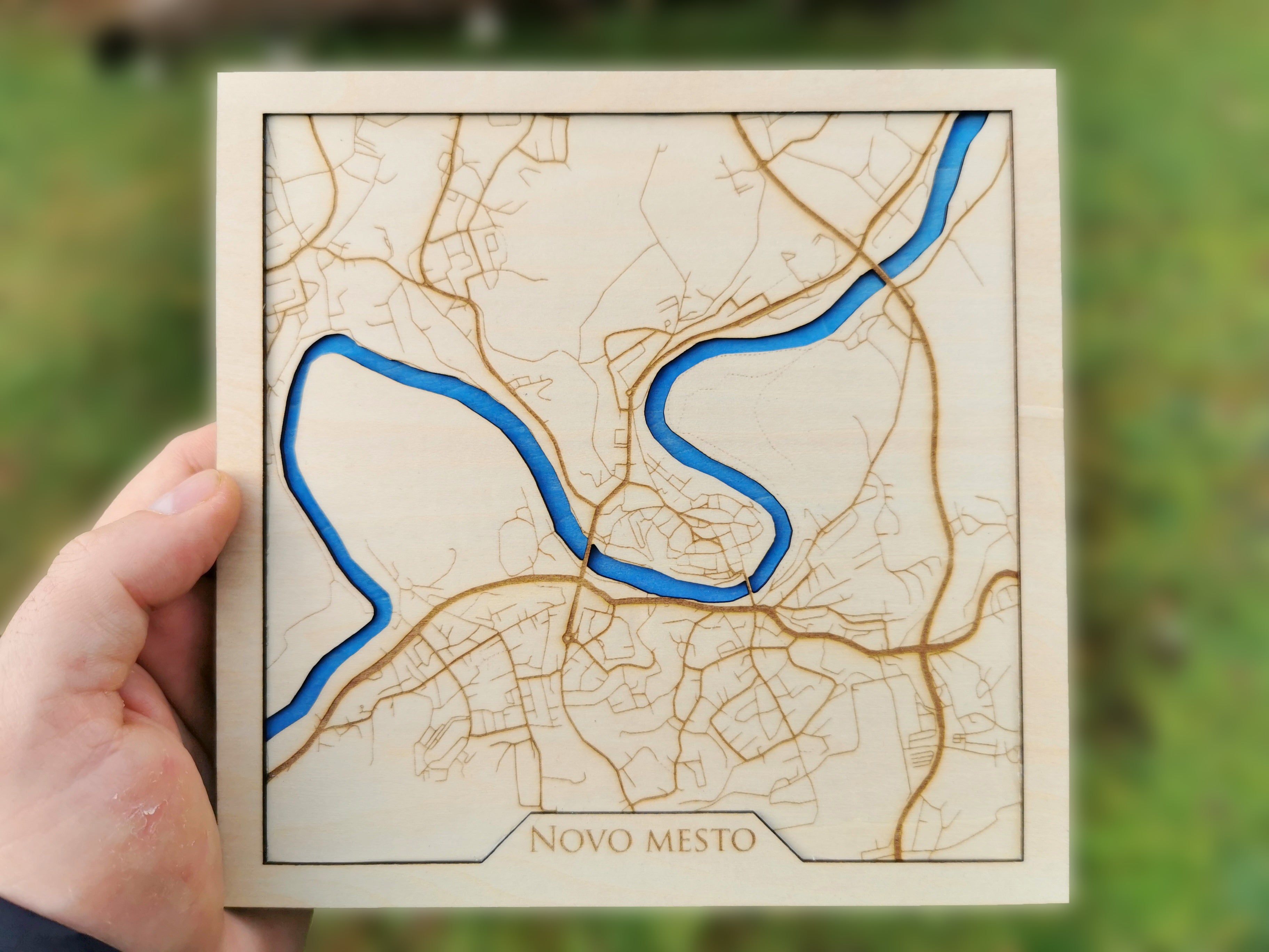 Gravirani zemljevid Novega mesta