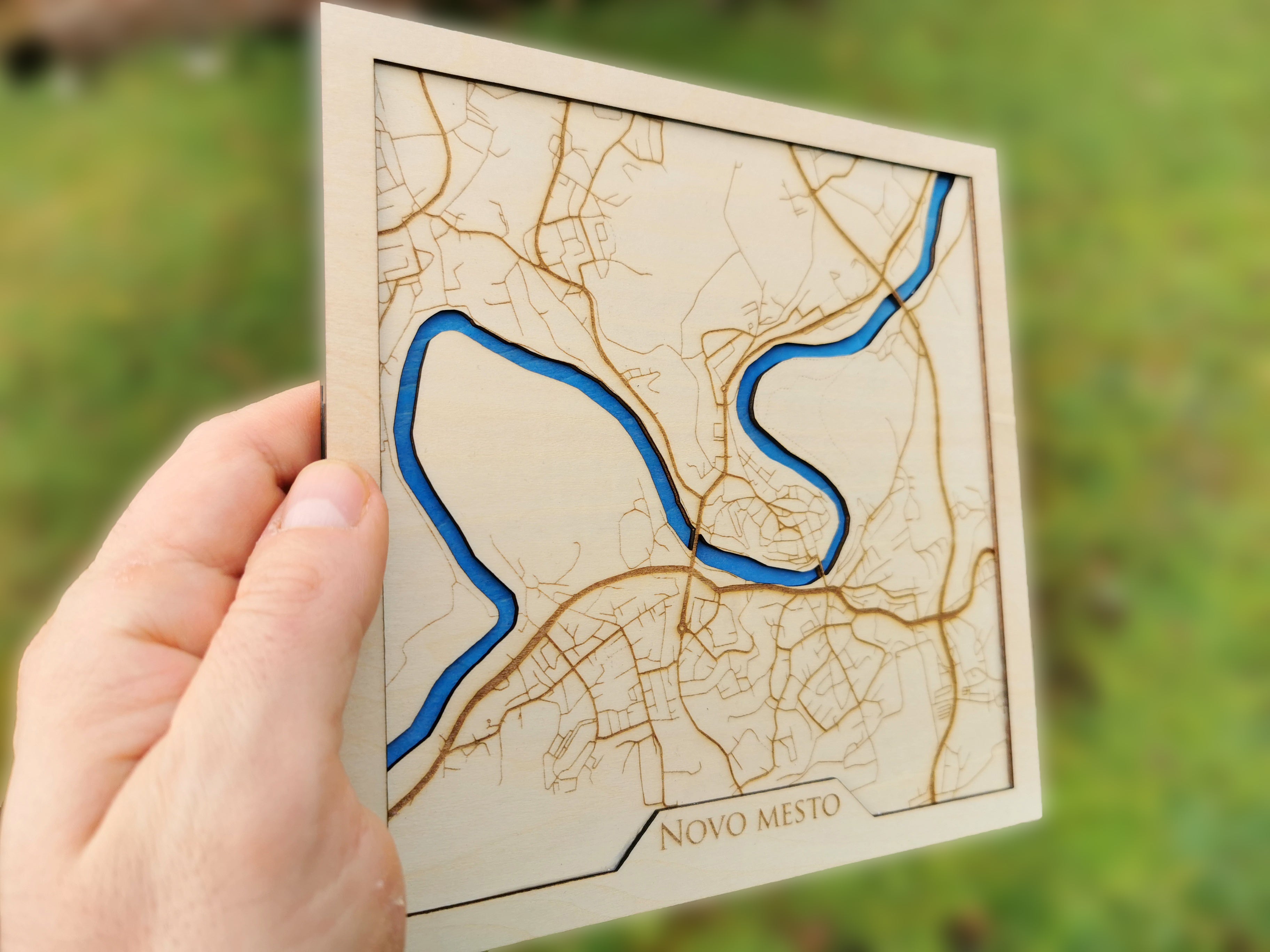 Gravirani zemljevid Novega mesta